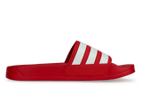 adidas Men's Adilette 3-Stripe Shower Slides Red/White Side