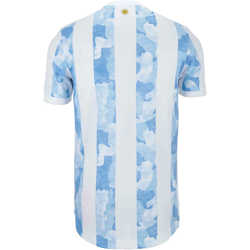 adidas Men's Argentina 2021/22 Authentic Away Jersey White/Clear Blue Back