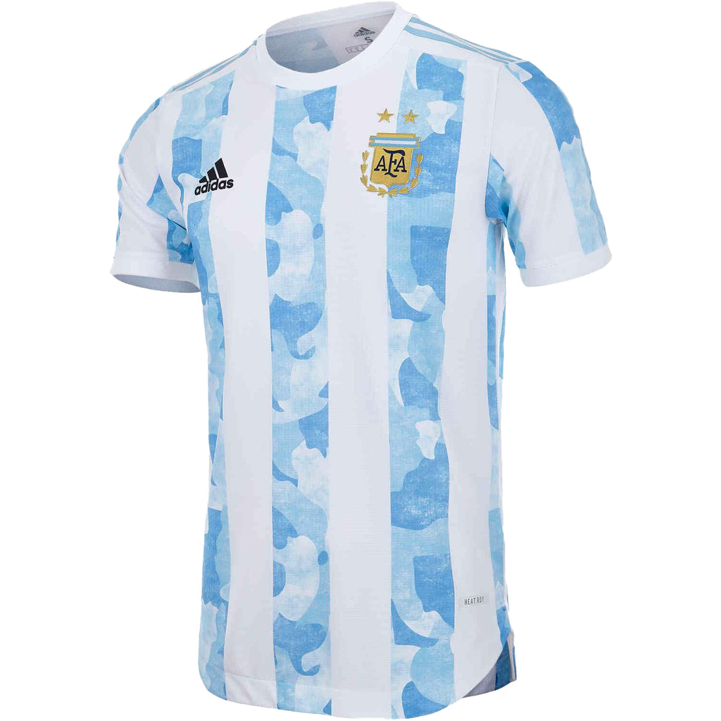adidas Men's Argentina 2021/22 Home Jersey White/Clear Blue Front