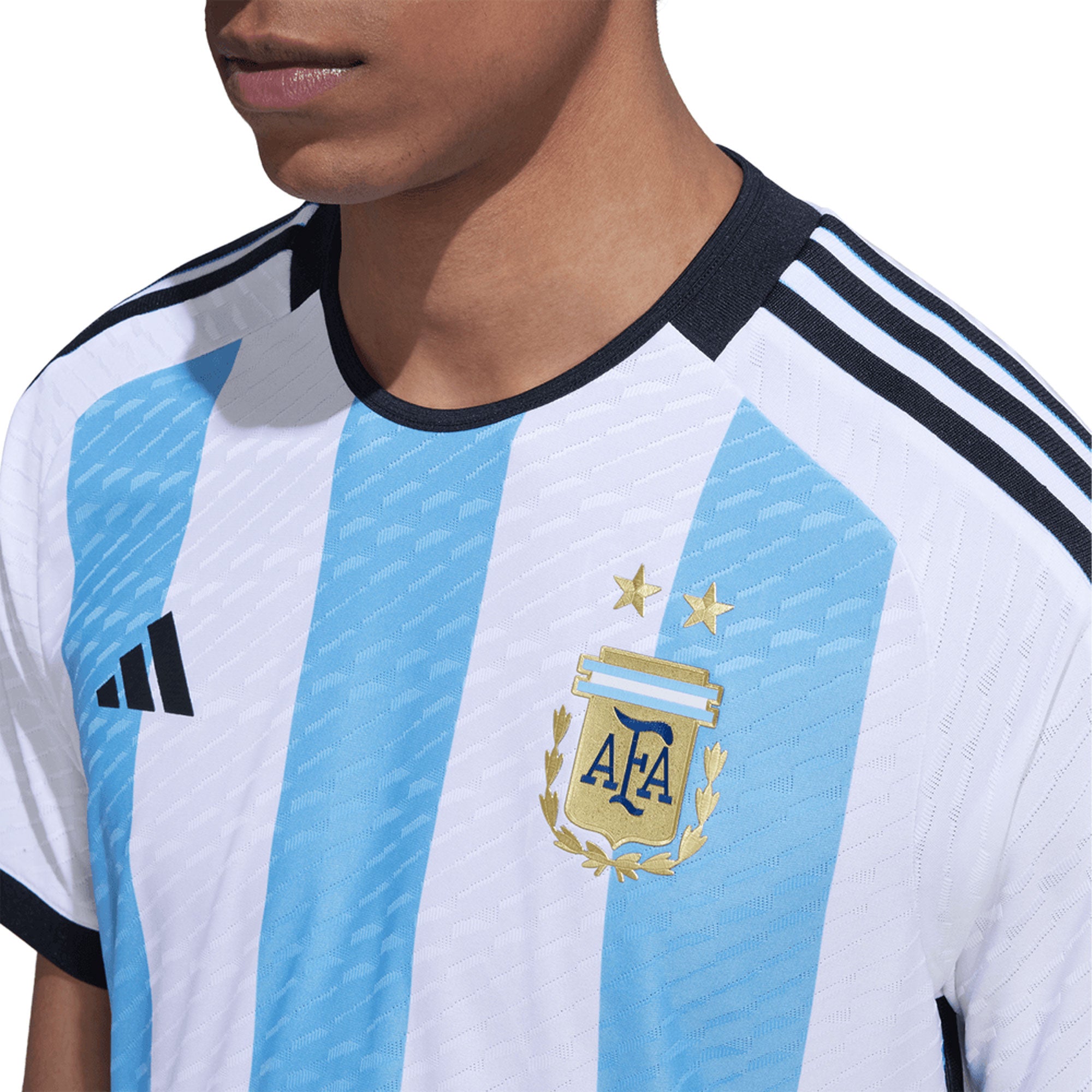 adidas 2022-23 Argentina Home Jersey - White-Light Blue