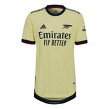 adidas Men's Arsenal 2021/22 Authentic Away Jersey Pearl Citrine Front