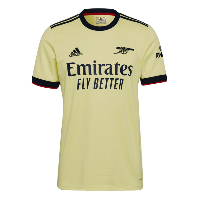 adidas Men's Arsenal 2021/22 Away Jersey Pearl Citrine Front