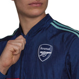 adidas Men's Arsenal 2021/22 Icons Woven Jacket Mystery Blue/Red Shield