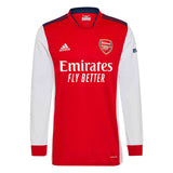 adidas Men's Arsenal 2021/22 Long Sleeve Home Jersey Red/White Main