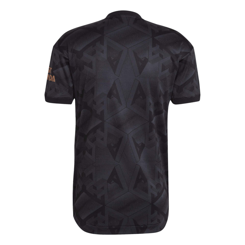 adidas Men's Arsenal 2022/23 Authentic Away Jersey Black Back