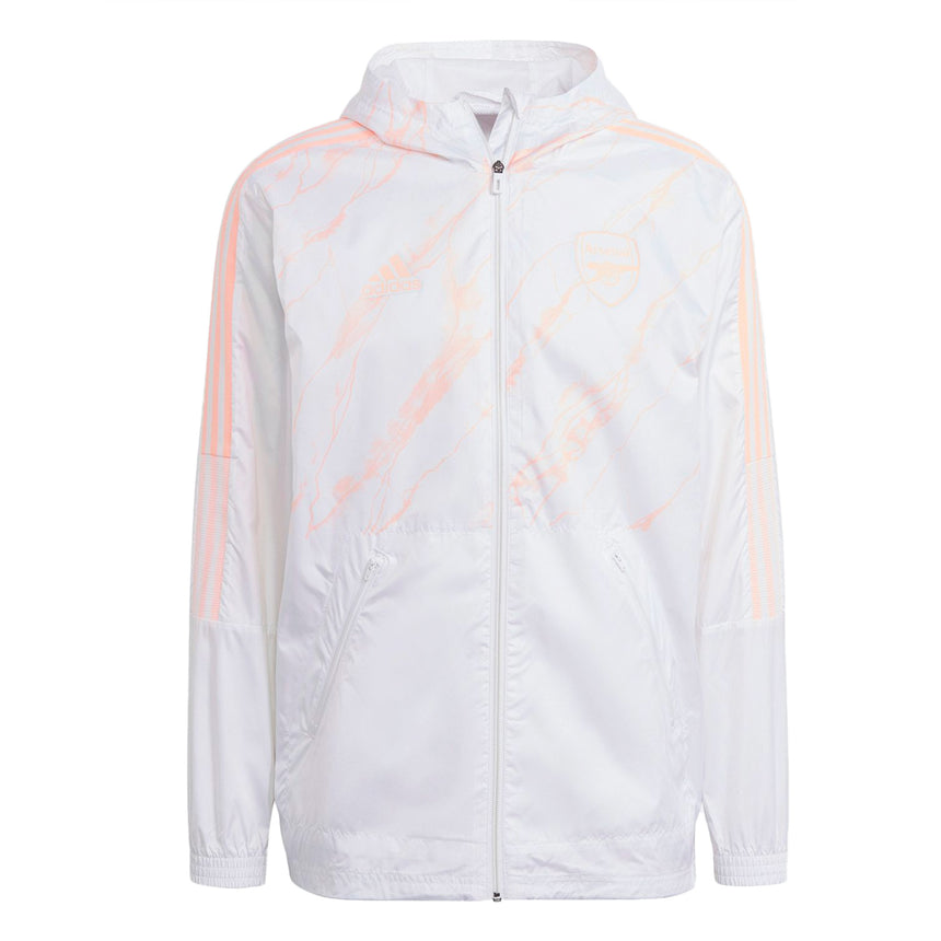 adidas Men's Arsenal Windbreaker White Front