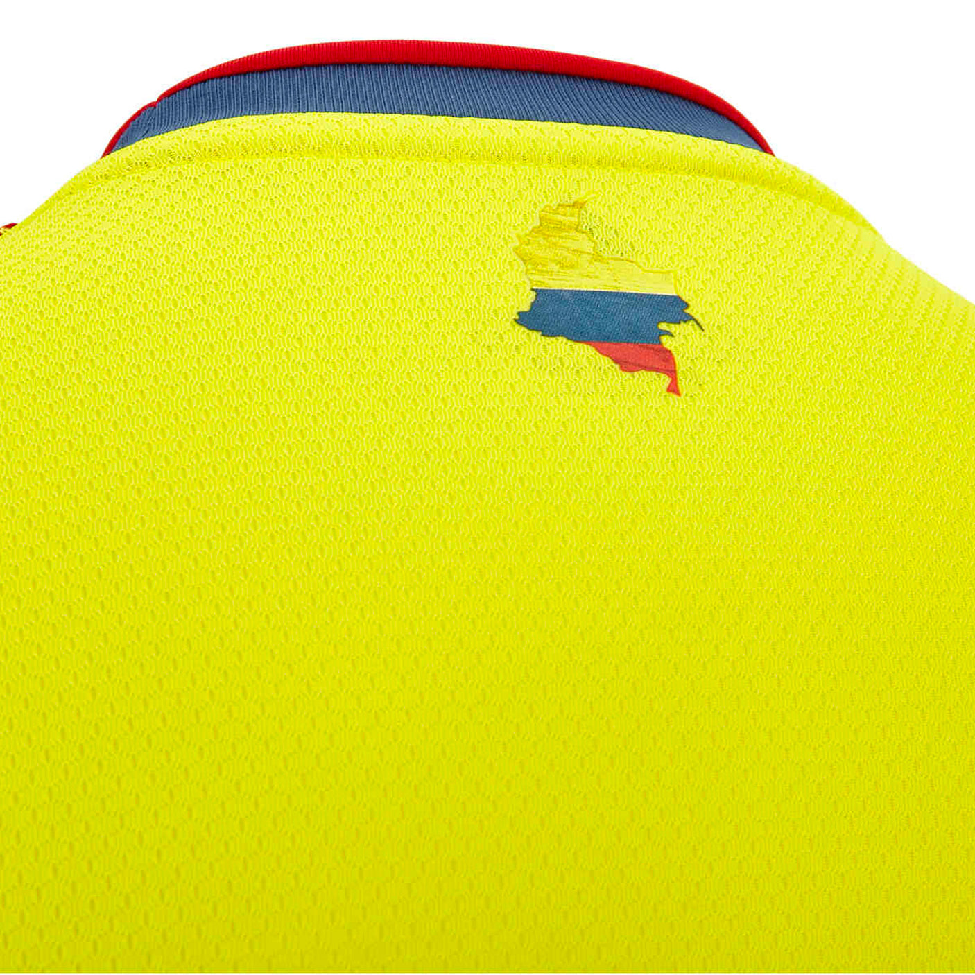 adidas Men's Colombia 2021/22 Home Jersey Bright Yellow Back Zoomed Flag
