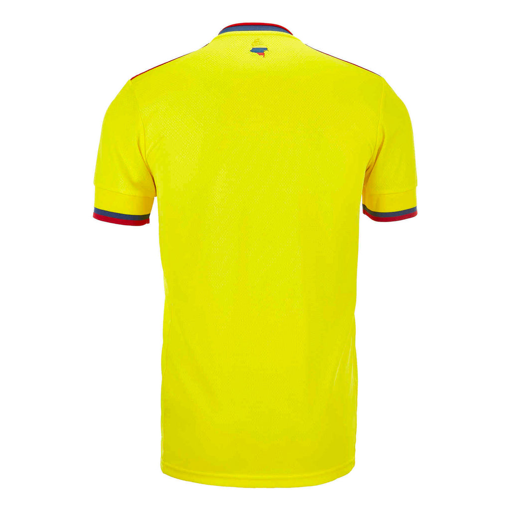 adidas Men's Colombia 2021/22 Home Jersey Bright Yellow Back