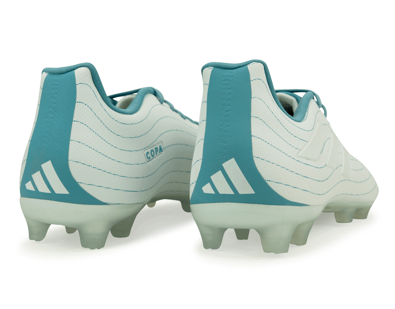 adidas Men s Copa Pure.3 FG White Blue Azteca Soccer
