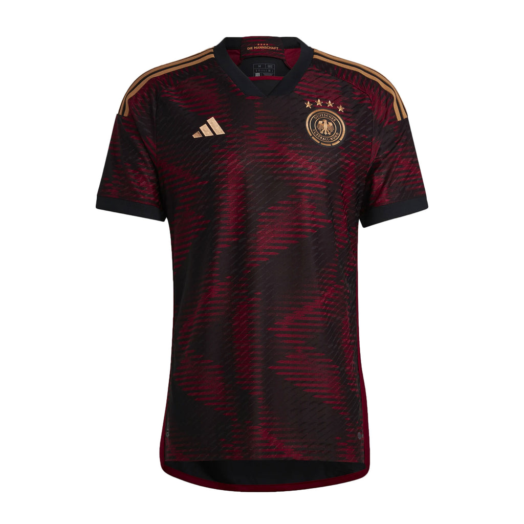 adidas Men's Germany 2022/23 Authentic Home Jersey Black/Burgundy Front