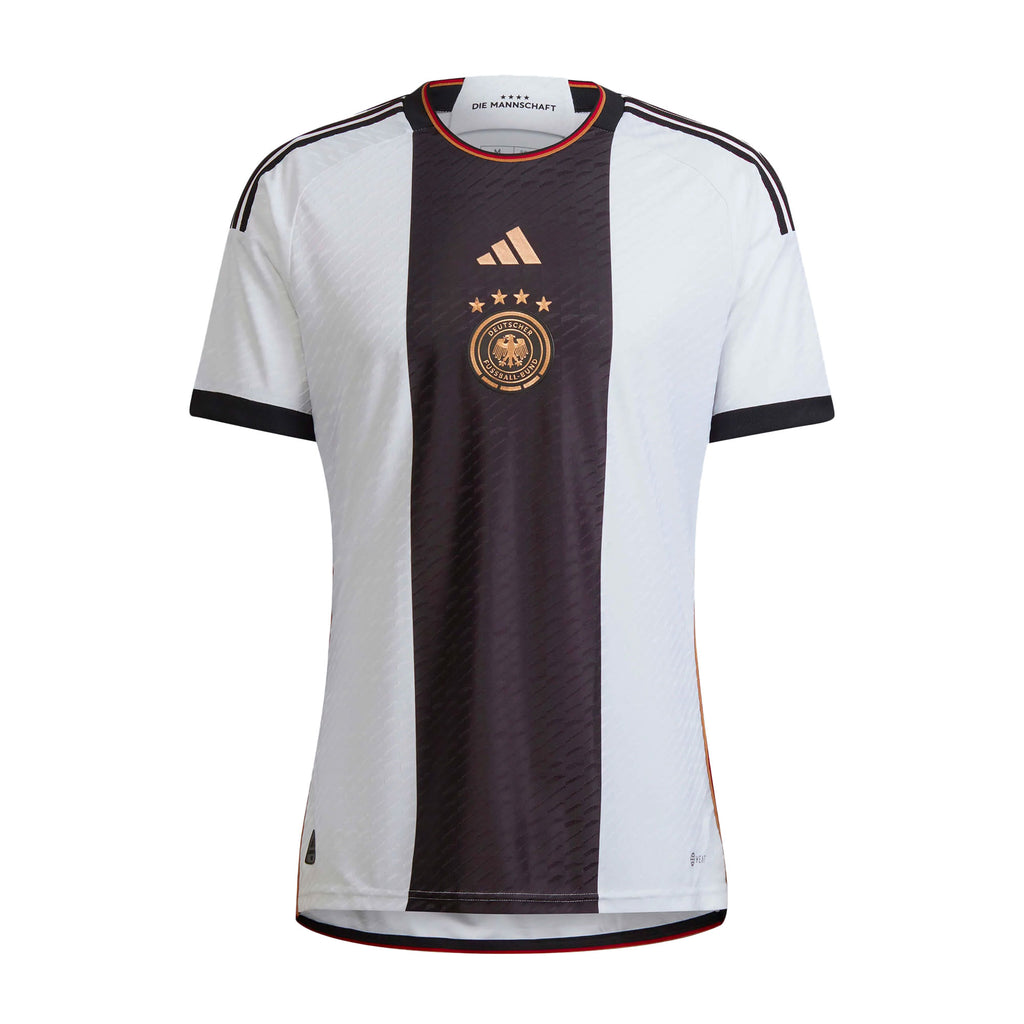 adidas Men's Germany 2022/23 Authentic Home Jersey White/Black Front