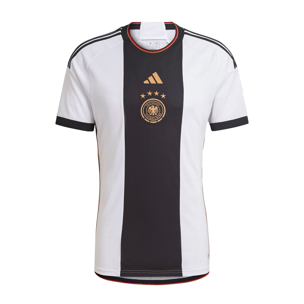 adidas Men's Germany 2022/23 Home Jersey White/Black Front
