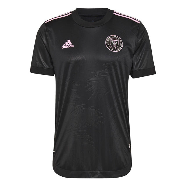 adidas Men's Inter Miami 2021 Authentic Away Jersey Black/True Pink Front