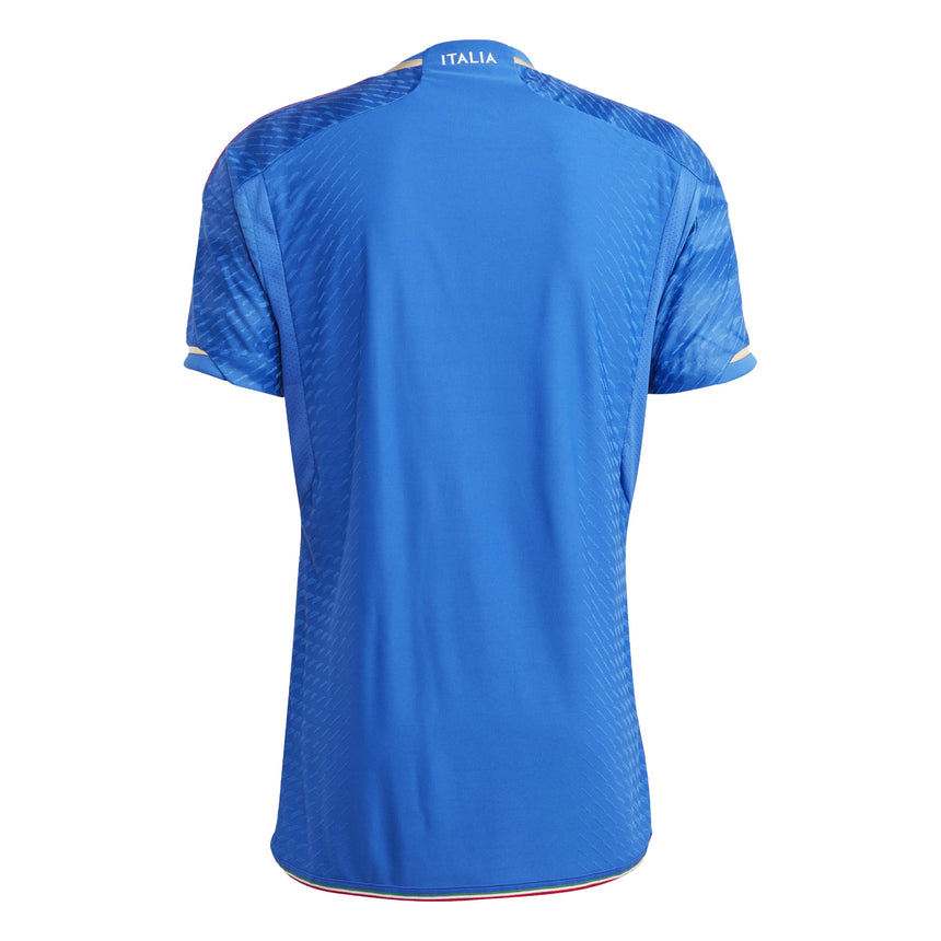 adidas Men's Italy 2023/24 Authentic Home Jersey Blue Back