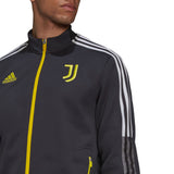 adidas Men's Juventus 2021/22 Tiro Anthem Jacket Black/Yellow Logo