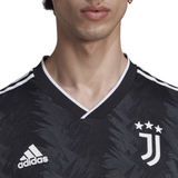 adidas Men's Juventus 2022/23 Authentic Away Jersey Black/White Crest