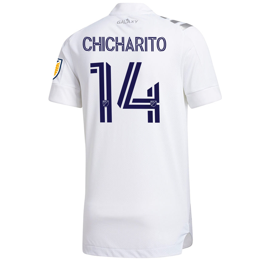 adidas LA Galaxy Men's Home Authentic 2020 Jersey w/ Chicharito