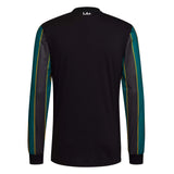 adidas Men's LA Galaxy 2021/22 Long Sleeve Away Jersey Black/Tech Green Back