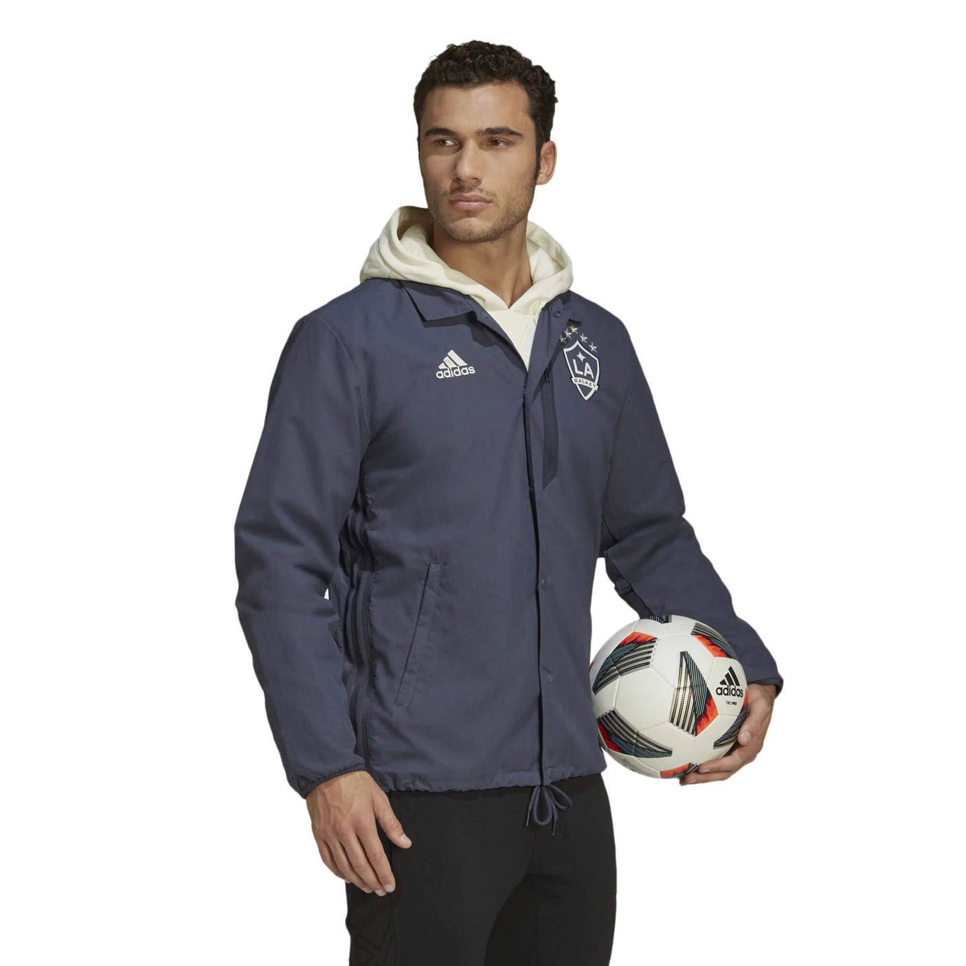 adidas Men's LA Galaxy 2022 Tiro Anthem Jacket Shawdow Navy/White Model