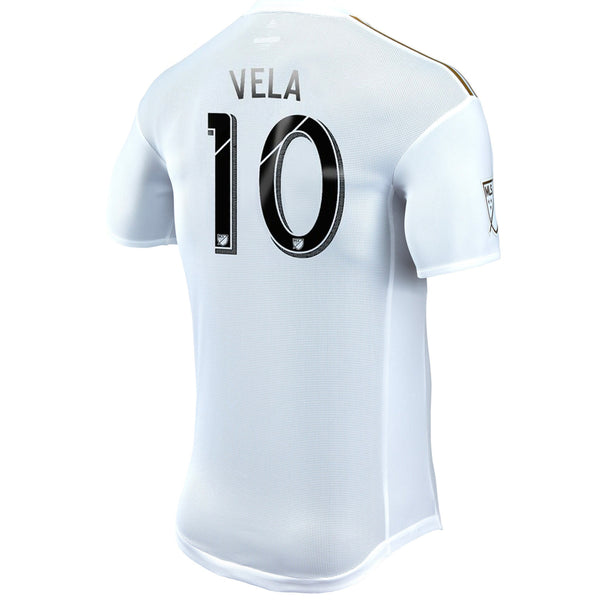 2021-22 LAFC #10 Carlos Vela Away White Authentic Jersey
