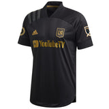 adidas Men's Carlos Vela LAFC 2020 Authentic Home Jersey Black/Gold