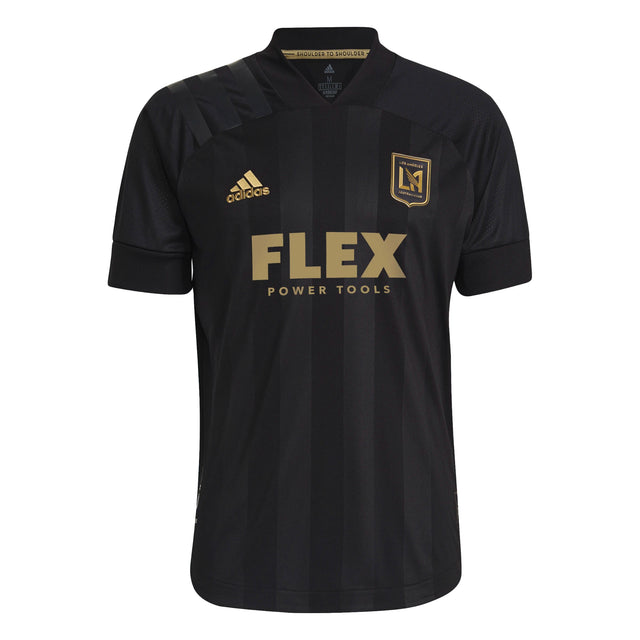 adidas Men's LAFC 2021/22 Authentic Home Jersey Black/Gold Front