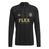 adidas Men's LAFC 2021/22 Long Sleeve Home Jersey Black/Gold Front