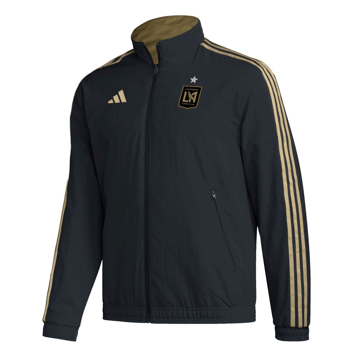 adidas Men's LAFC 2023/24 Reversible Anthem Jacket Black/Gold – Azteca ...