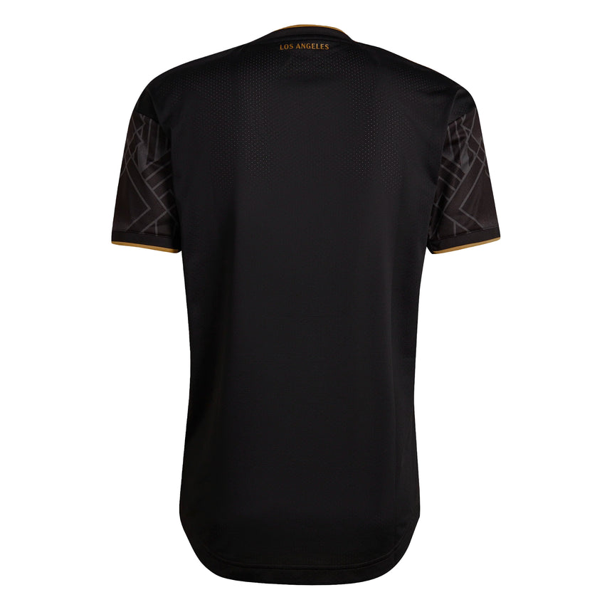 adidas Men's LAFC 23/24 Authentic Home Jersey Black/Gold Back