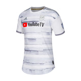 adidas Men's LAFC Carlos Vela 2019 Authentic Away Jersey White/Grey Front