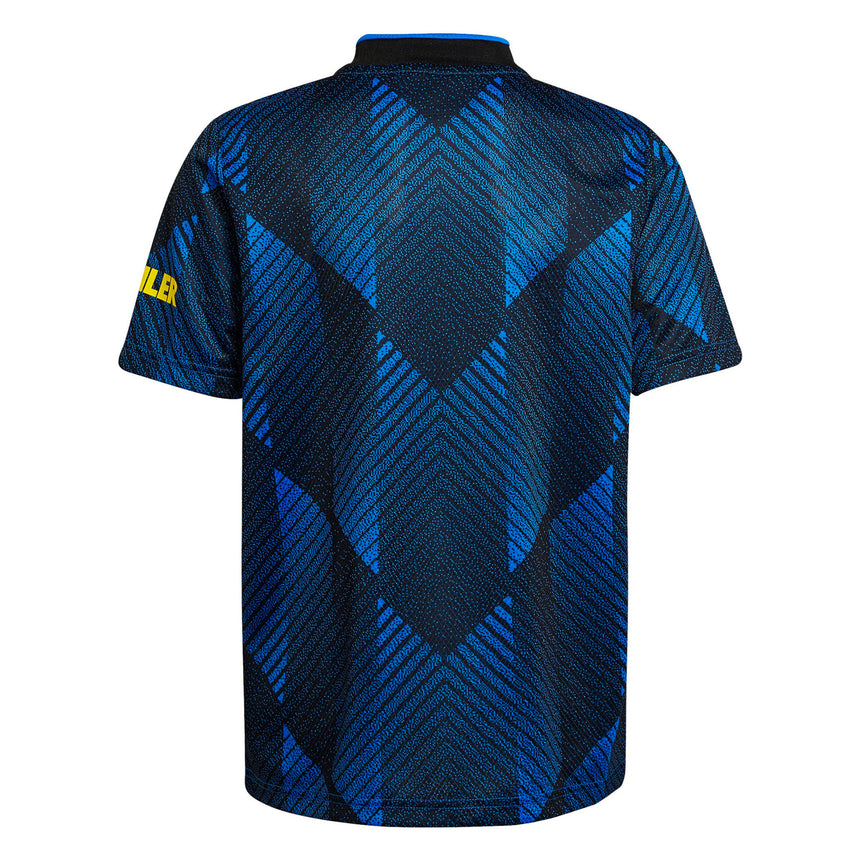 adidas Men's Manchester United 2021/22 Third Jersey Blue/Black Back