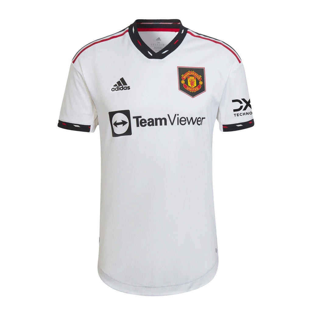 adidas Men's Manchester United 2022/23 Authentic Away Jersey White Front