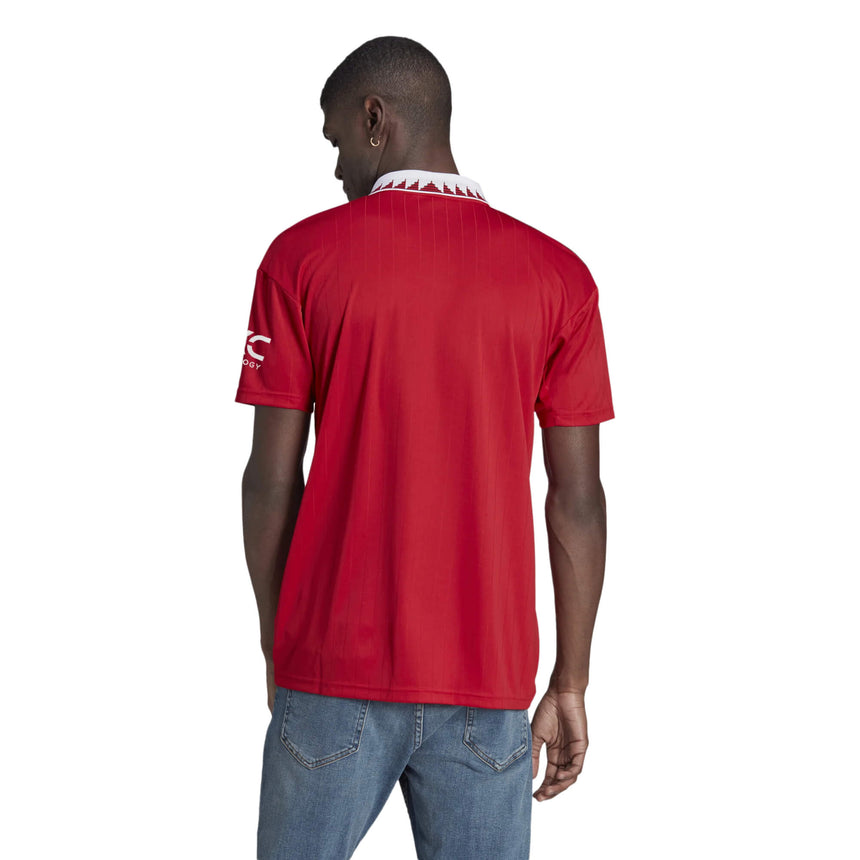 adidas Men's Manchester United 2022/23 Home Jersey Red/White/Black Back