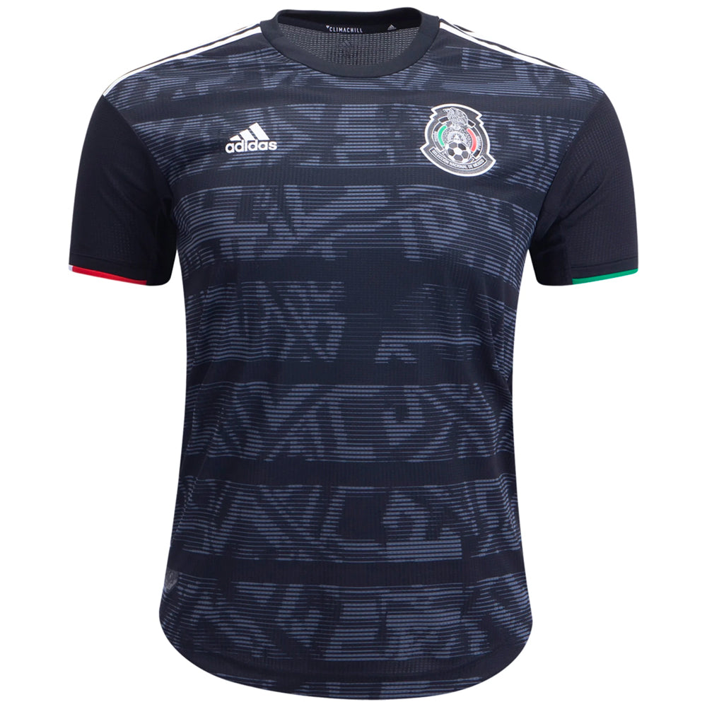 adidas Men's Mexico 19/20 Authentic Home Jersey Black/White
