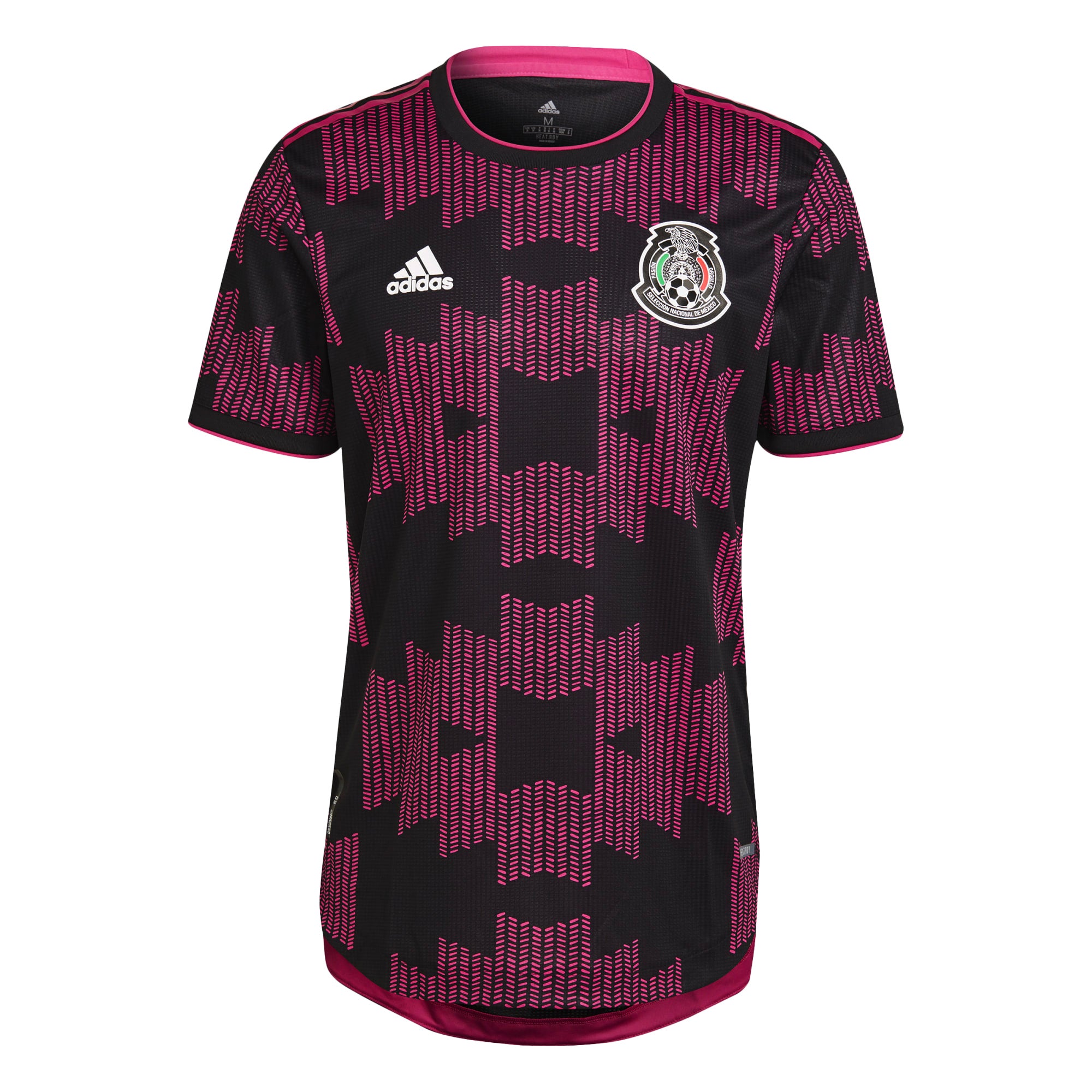 adidas Men's Mexico 2021 Authentic Home Jersey Black/Real