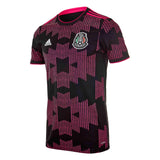 adidas Men's Mexico 2021/22 Home Jersey Black/Real Magenta Front Angle