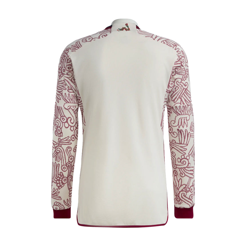 adidas Men's Mexico 2022/23 Away Long Sleeve Jersey Wonder/White Back