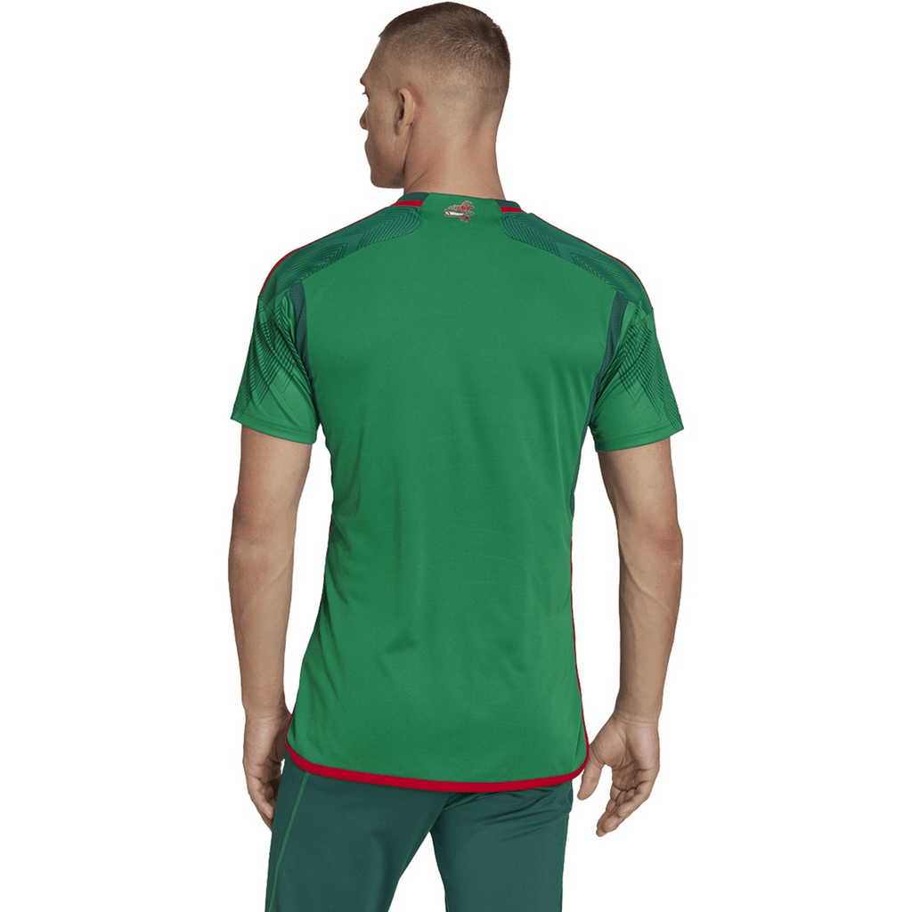 adidas Men's Mexico 2022 Home Jersey Vivid Green/Green Back