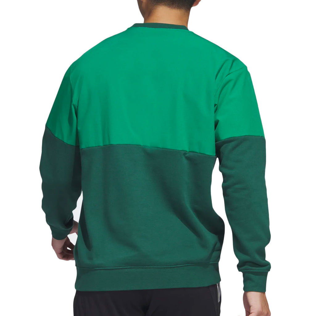 adidas Men's Mexico Woven Crew Sweatshirt Green Back