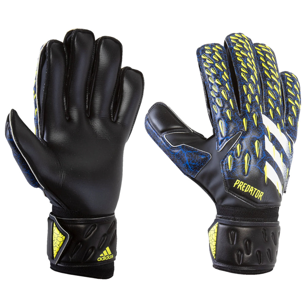 adidas Men's Predator 20 Match Fingersave Goalkeeper Gloves Black/Royal