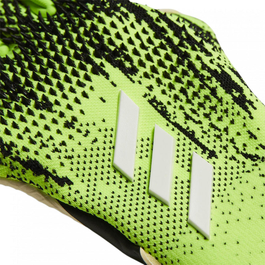adidas Men's Predator 20 Pro Fingersave PC GoalKeeper Gloves Green/Black Stripes
