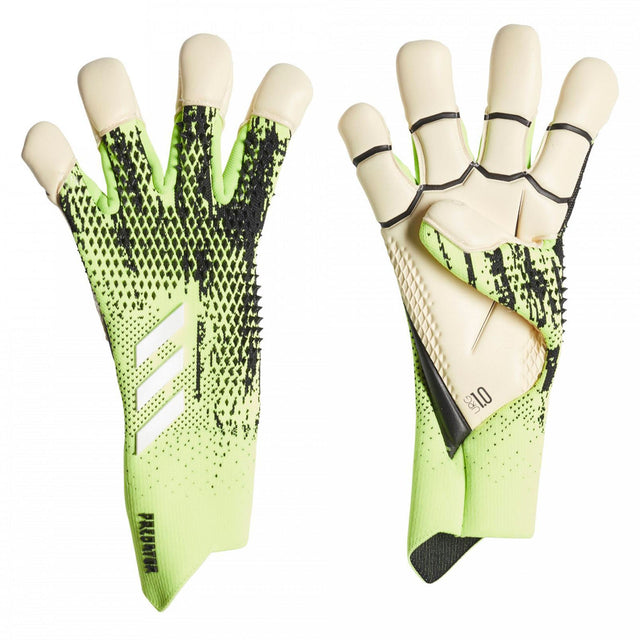adidas Men's Predator 20 Pro Hybrid PC GoalKeeper Gloves Green/Black Main