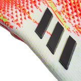 adidas Men's Predator 20 Pro Hybrid PC GoalKeeper Gloves White/Orange Stripes