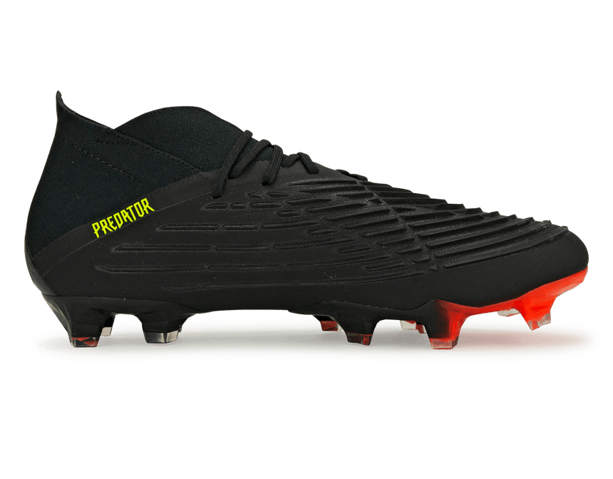 adidas Men's Predator Edge.1 FG Black/Sollar Yellow/White Side