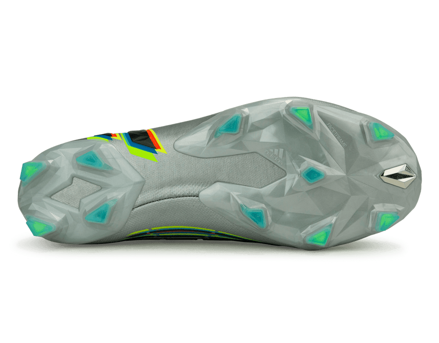 adidas Men's Predator Edge.1 FG Silver Metallic/ Solar Green Sole