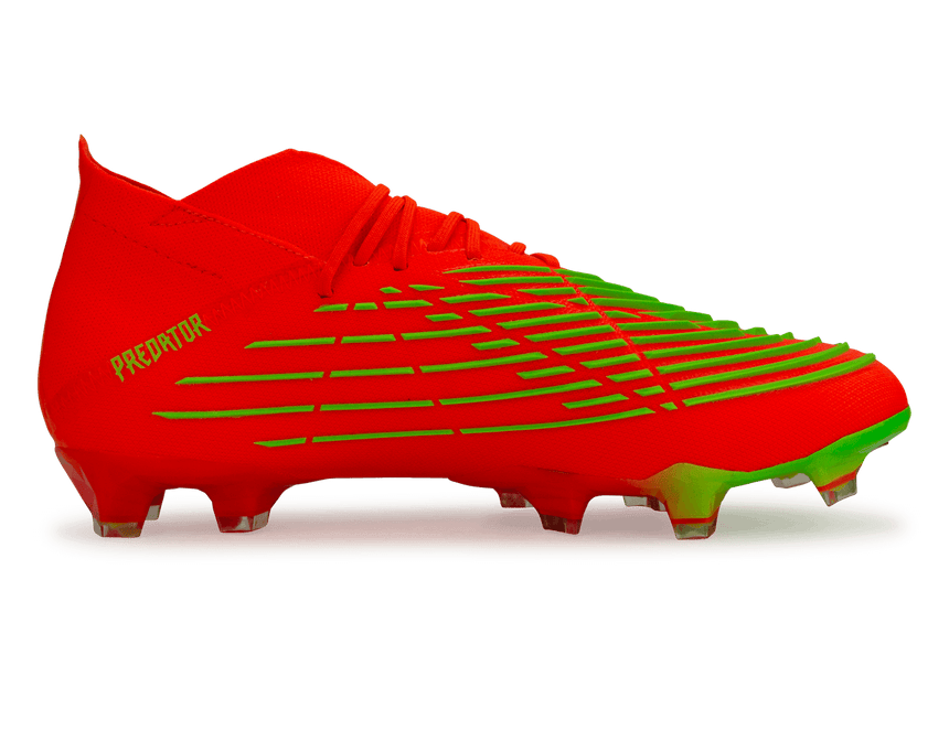 adidas Men's Predator Edge.1 FG Solar Red/Solar Green Side