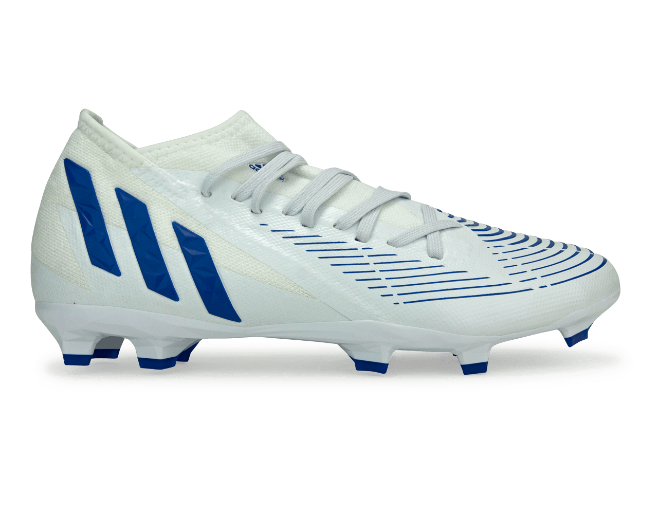 adidas Men's Predator Edge.3 FG White/Hi-Res Blue – Azteca Soccer