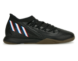 adidas Men's Predator Edge.3 Indoor Soccer Shoes Black/White Front