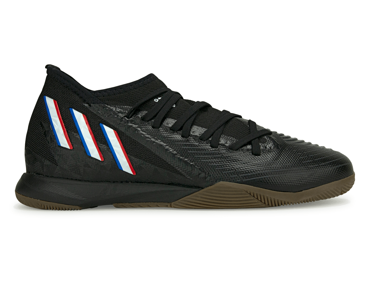 adidas Men's Predator Edge.3 Indoor Soccer Shoes Black/White, 11.5