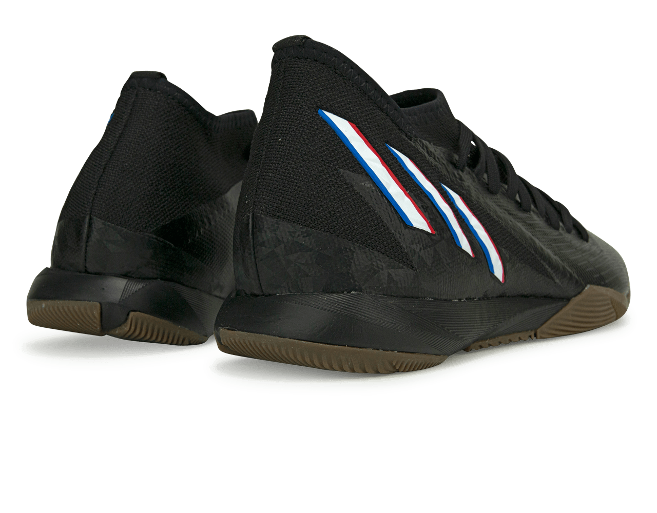 adidas Men's Predator Edge.3 Indoor Soccer Shoes Black/White Rear